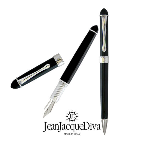parure stilografica biro Gabriele D'Annunzio in lacca di JeanJacqueDiva JJD1959