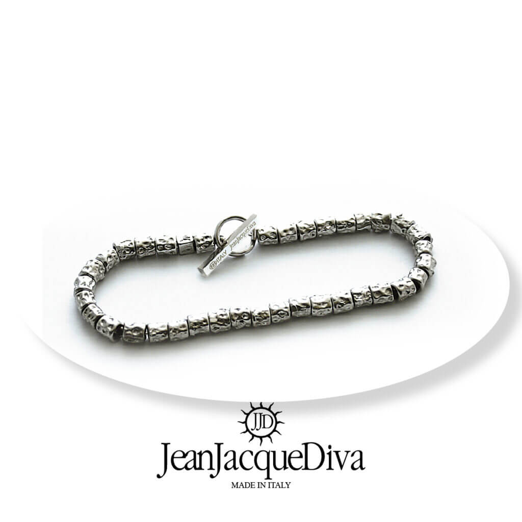 bracciale LeiLui con dadini martellati di JeanJacqueDiva JJD1959