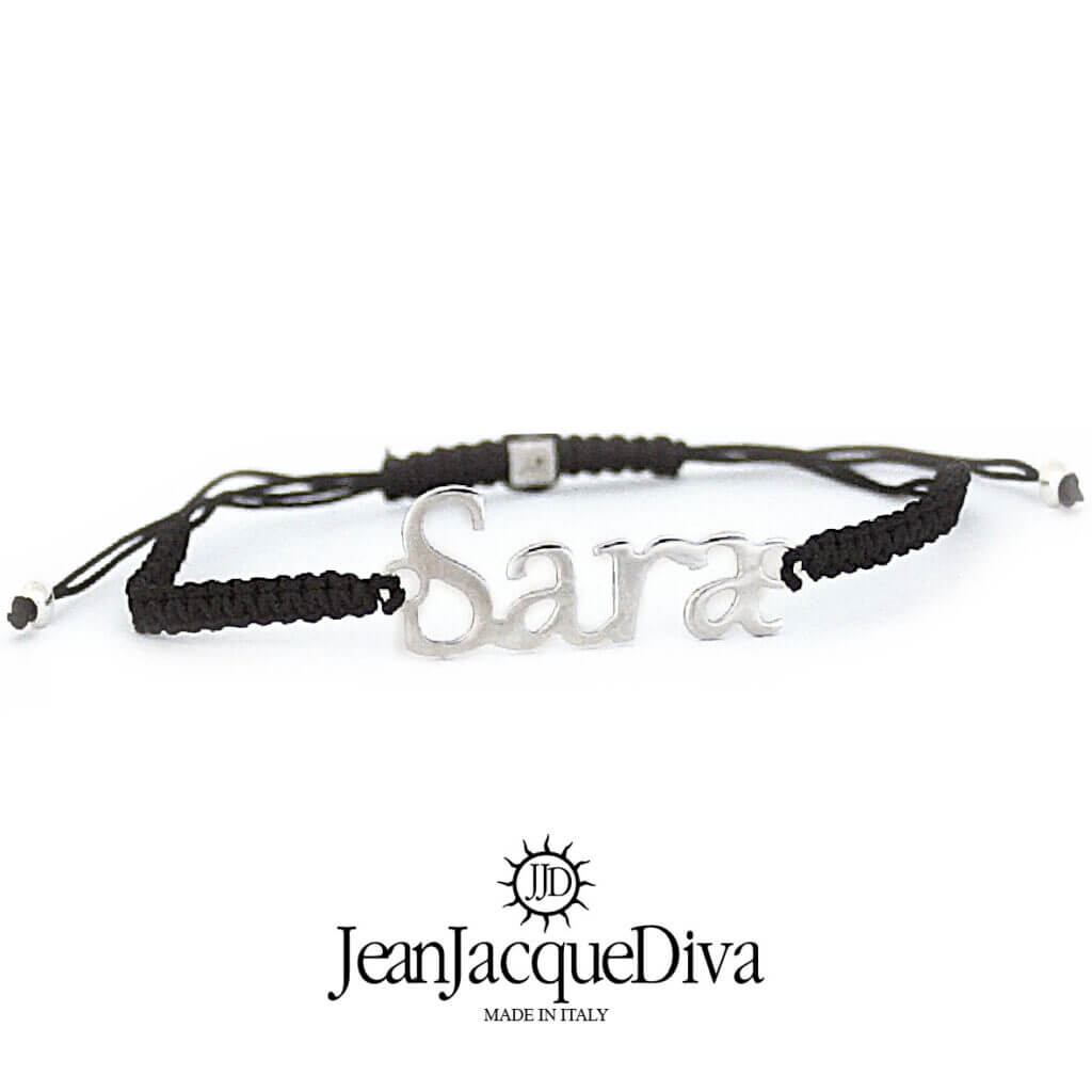 bracciale macramè il mio nome è di JeanJacqueDiva JJD1959
